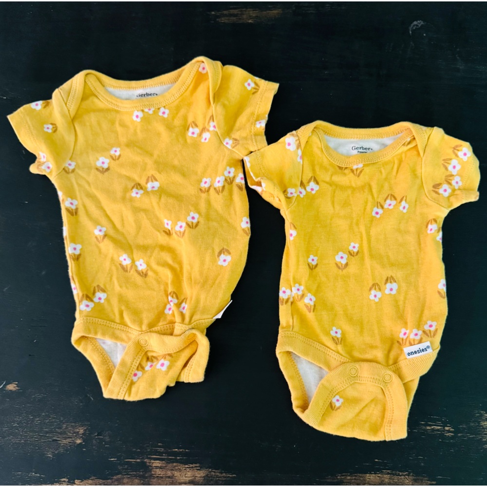 2 Size Gerber Onesies